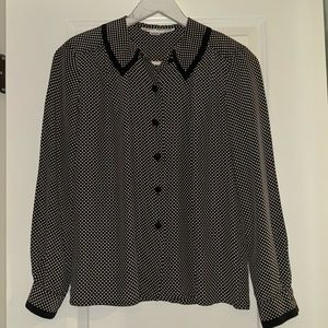 Lloyd Williams 100%silk vintage blouse Size 4